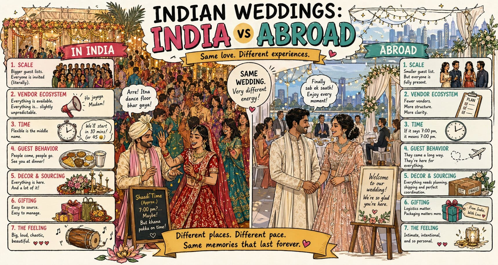 indian weddings india vs abroad they’re not the same thing