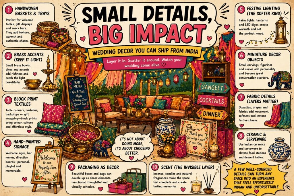 small details big impact wedding decor you can ship from india
