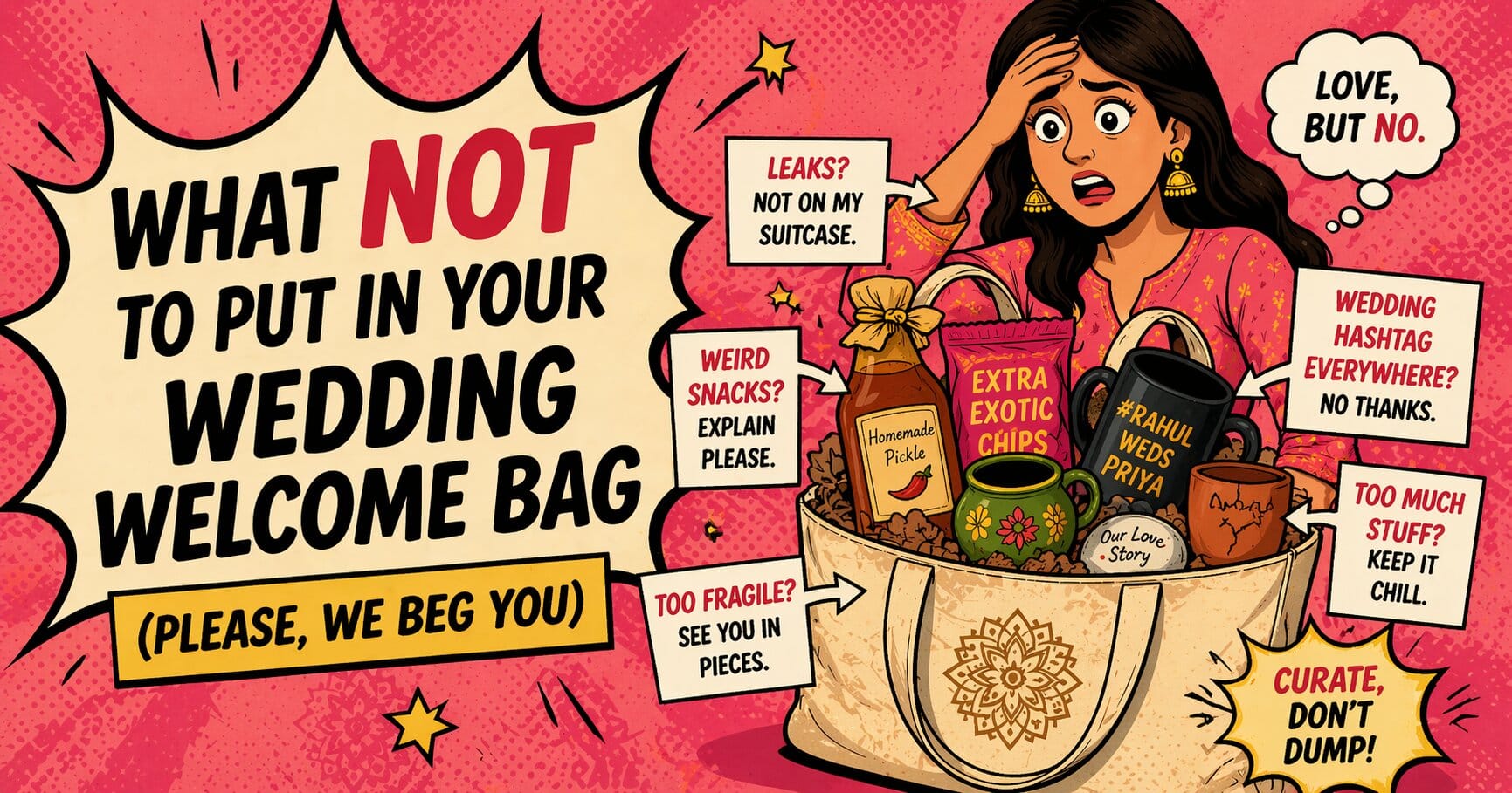 What Not to Put in Your Wedding Welcome Bag what not to put in your wedding welcome bag please we beg you