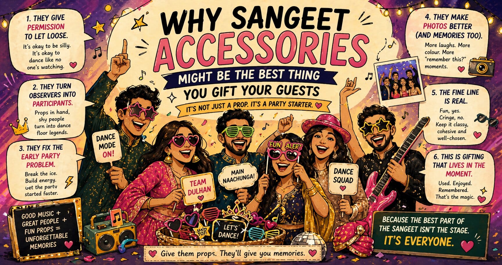 why sangeet accessories might be the best thing you gift your guests