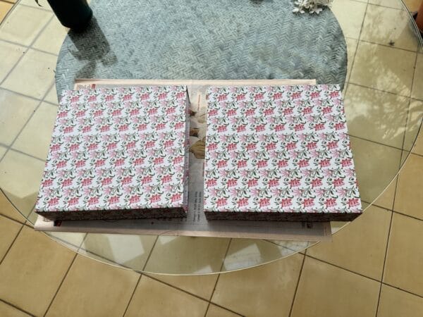 Boxes closed and ready to ship